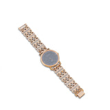 Titan Men watch 18ct Rose Gold Bracelet with American Diamonds | Black Dial