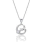 Silver Reindeer Pendant Necklace for Women