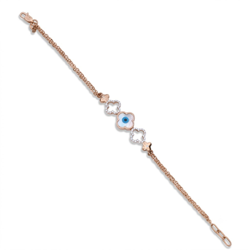 Evil Eye Bracelet with American Diamonds