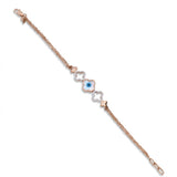 Evil Eye Bracelet with American Diamonds