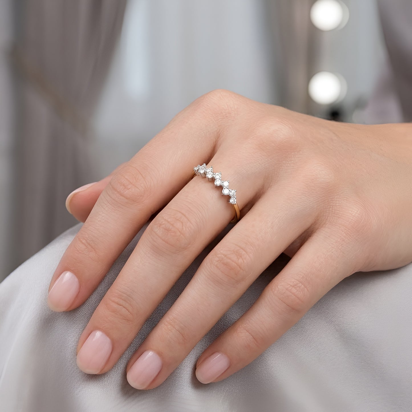 BIS Hallmarked 14KT Solid Gold Moissanite Ring