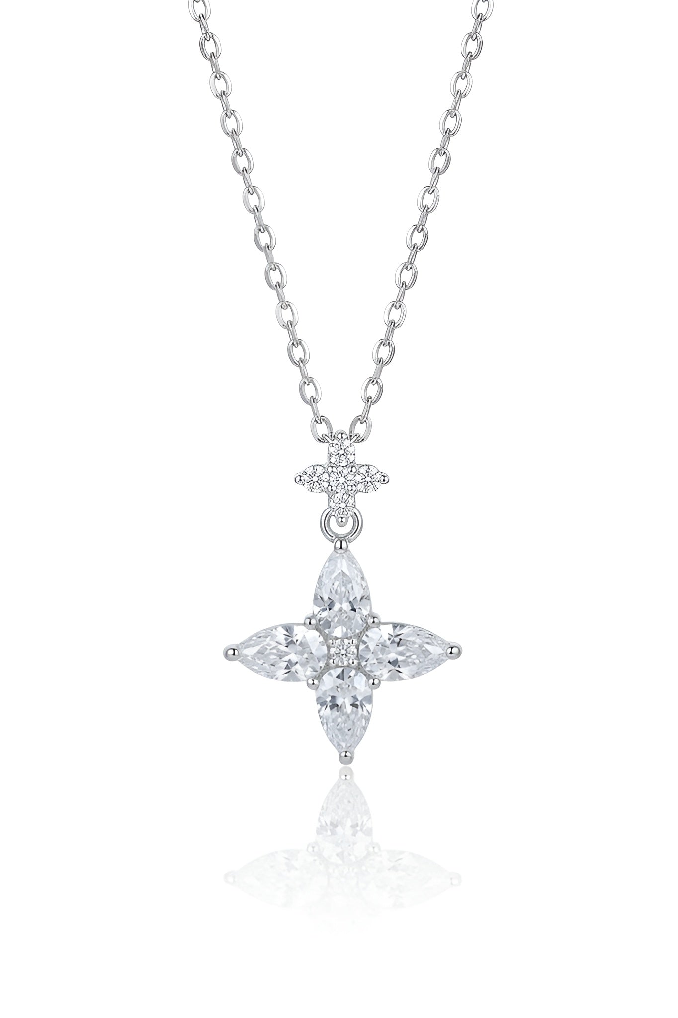 Silver Star Pendant Chain for Women