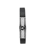 925 Sterling Silver Luxury Men's Designer Spring Band Bracelet