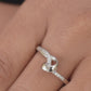 925 Sterling Silver Ring for Women American Diamond CZ Loop Infinity Band Gift