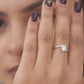 925 Sterling Silver Ring for Women American Diamond Minimalist Engagement Band