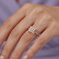 Elegant Lab-Grown Diamond Cushion Square Ladies Ring – Rose Gold Finish