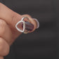 925 Sterling Silver Geometric Triangle Ring for Women American Diamond CZ Band Gift