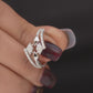 925 Sterling Silver American Diamond Ring for Women Elegant Geometric Band