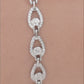 925 Sterling Silver Bracelet for Women American Diamond CZ Link Chain Adjustable Gift