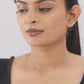 Silver American Diamond Choker Necklace