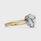 9K Solid Gold Marquise Cut Moissanite Diamond Ring Women Engagement Promise Ring Fine Jewelry Gift