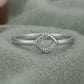 Elegant Minimalist 925 Sterling Silver Ring with American Diamond
