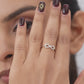 925 Sterling Silver Infinity Ring Women American Diamond CZ Band Promise Gift New