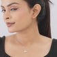 Butterfly Necklace Simulated Aquamarine Cz Diamond Chain Gift | 925 SILVER