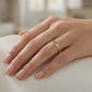 18KT Yellow Gold Moissanite Designer Ring - BIS Hallmarked Nakrani Gold