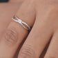 925 Sterling Silver Women Ring American Diamond Split Shank Wedding Engagement Band