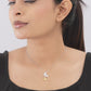 Luxurious 925 Sterling Silver Canary Yellow & White CZ Butterfly Pendant Necklace