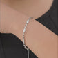 925 Sterling Silver Bracelet for Women American Diamond CZ Adjustable Bridal Gift