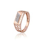 Moissanite Men's Rose Gold  Ring
