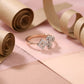 Stunning Lab-Grown Diamond Floral Ladies Ring