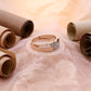 Tunning Men's Rose Gold Moissanite Ring – Elegant Link Design