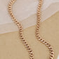 Luxurious Rose Gold Cuban Link Bracelet with Signature Diamond Lock