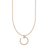 Exquisite Rose Gold chain with Lab-Grown Diamond Pendant