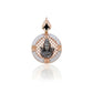 Lord Shiva Men Pendant with American Diamonds – Round Rose Gold Designer Spiritual Jewelry