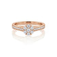 Stunning Rose Gold Engagement Ring with Lab-Grown Diamonds – Elegant Cluster Design