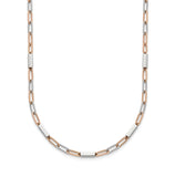 Luxari 18kt Rose Gold Chain with White Rhodium – Elegant & Modern Design