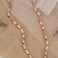 Luxurious Rose Gold Necklace with Greek Key Design and Micro-Pave Diamond Detailing
