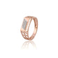 Moissanite Men's Rose Gold  Ring