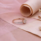 Elegant Rose Gold American Diamond Ladies Ring – Sparkling Cluster Design