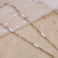 Luxury 18kt Rose Gold Light Weight Chain  with White Accents – Elegant