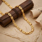 22KT 916 Yellow Gold Chain Necklace – Elegant Traditional Design – Authentic