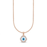 Exquisite Hexagonal Pendant Necklace with American Diamonds – A Timeless Piece by Nakrani Gold
