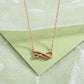 Elegant ROSE Gold Necklace with Diamonds