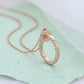 Exquisite Rose Gold chain with Lab-Grown Diamond Pendant