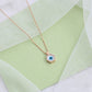 Exquisite Hexagonal Pendant Necklace with American Diamonds – A Timeless Piece by Nakrani Gold