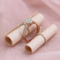 Stunning Rose Gold Engagement Ring with Lab-Grown Diamonds – Elegant Cluster Design