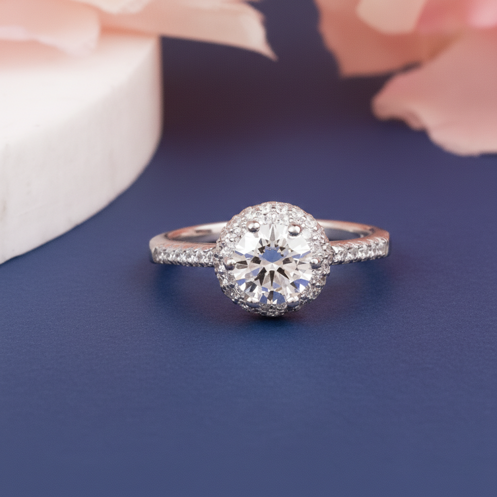 925 Sterling Silver Engagement Ring